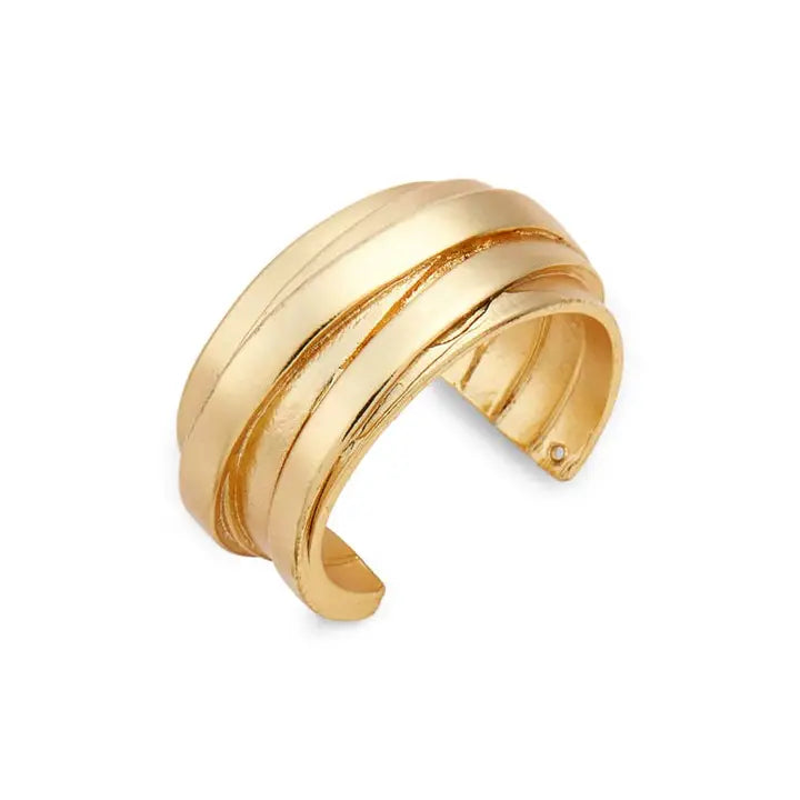 Overlap Ring Gold