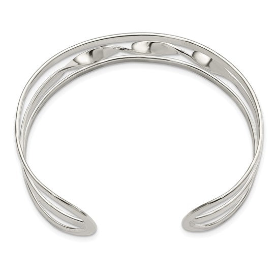 Twisted Center Cuff Bangle