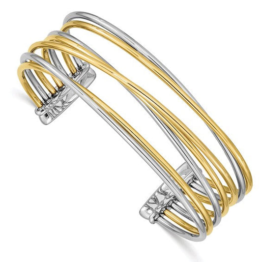 Two-Toned Twisted Cuff